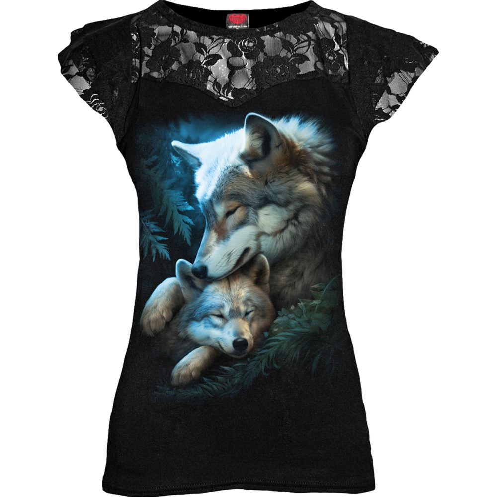 Spiral - Mother's Love Top - Noir